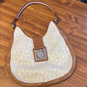 Stunning Cream and Brown Anne Klein Women's Bag